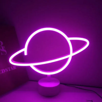 USB LED Neon Sign Light Holiday Flamingo Night Lamp Xmas Party Wedding Decoration Home Gift cloud Heart Neon Light