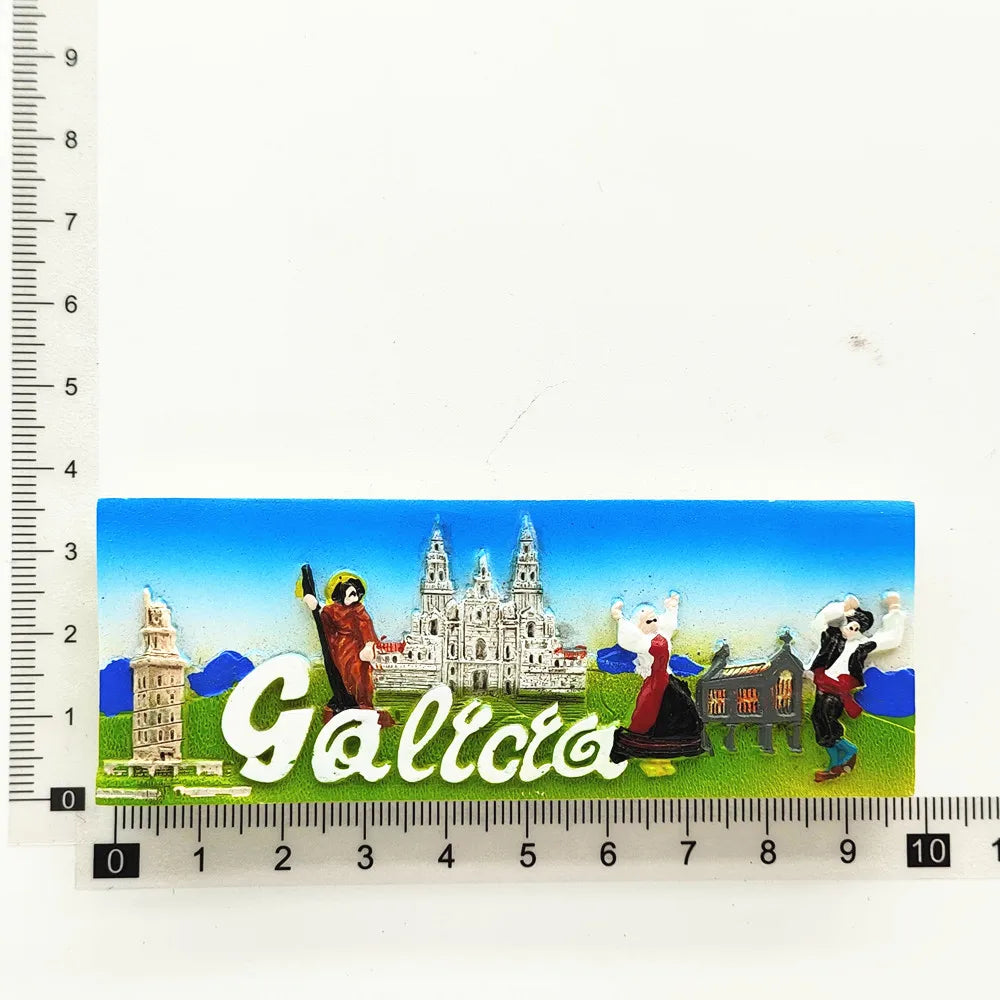 Europe Spain 3D Refrigerator Magnet Tourist Souvenirs Stickers,Home & Kitchen Decoration Fridge Magnet Message Sticker