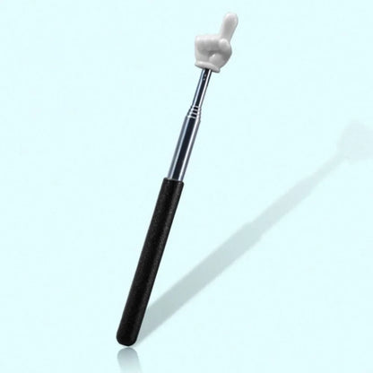 1PC Stainless Steel Teaching Tools Finger Design Whiteboard Pointer Teaching Stick Finger Reading Sticks Handheld Presenter