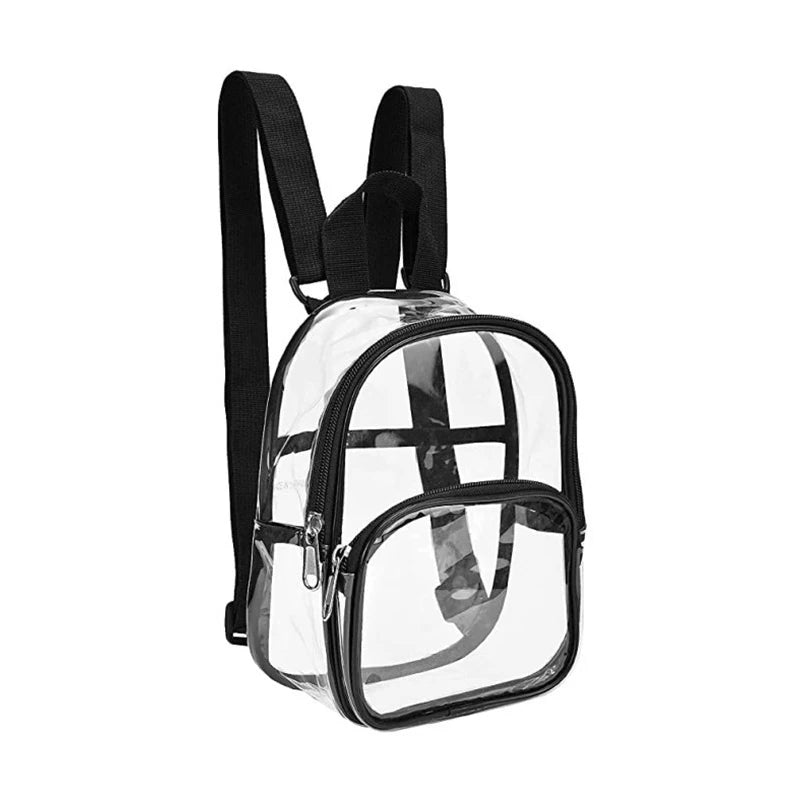 Transparent PVC Bag Outdoor Sports Fitness Knapsack Casual Travel Visible Backpack Large Capacity Waterproof Shoulders Bags