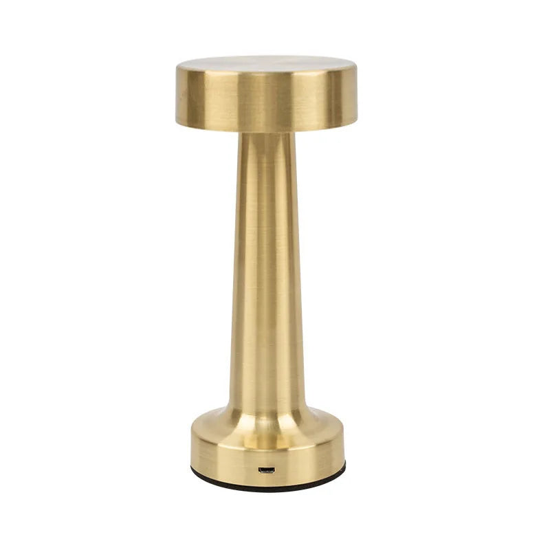 LED Table Lamp Retro Bar Coffee Table Lamp Rechargeable Touch Sensor Wireless Night Light Restaurant Living Room Decor Light