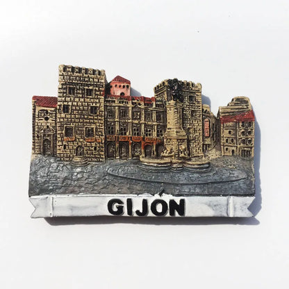 Europe Spain 3D Refrigerator Magnet Tourist Souvenirs Stickers,Home & Kitchen Decoration Fridge Magnet Message Sticker