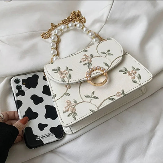 NEWEST Shell Beads Bags Fashion Sweet Bag Women's Handbags Lace Wedding Chic Lady Chain Women Shoulder Crossbody Bag