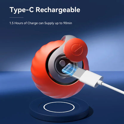 New Cat Interactive Ball Toy Faux Tail Automatic Rolling Ball Rechargeable Smart Pet Electric Toy Dog Cat Training Imitate Mouse