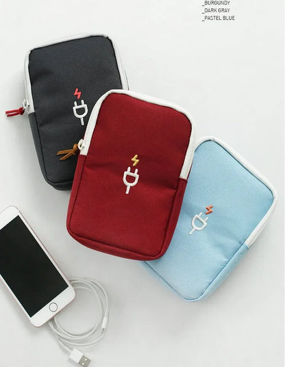 Travel Portable Charger Headphone Cable Digital Bag Storage Bag Travel Gadget Organizer Bag Electronics Accessories Storage Case