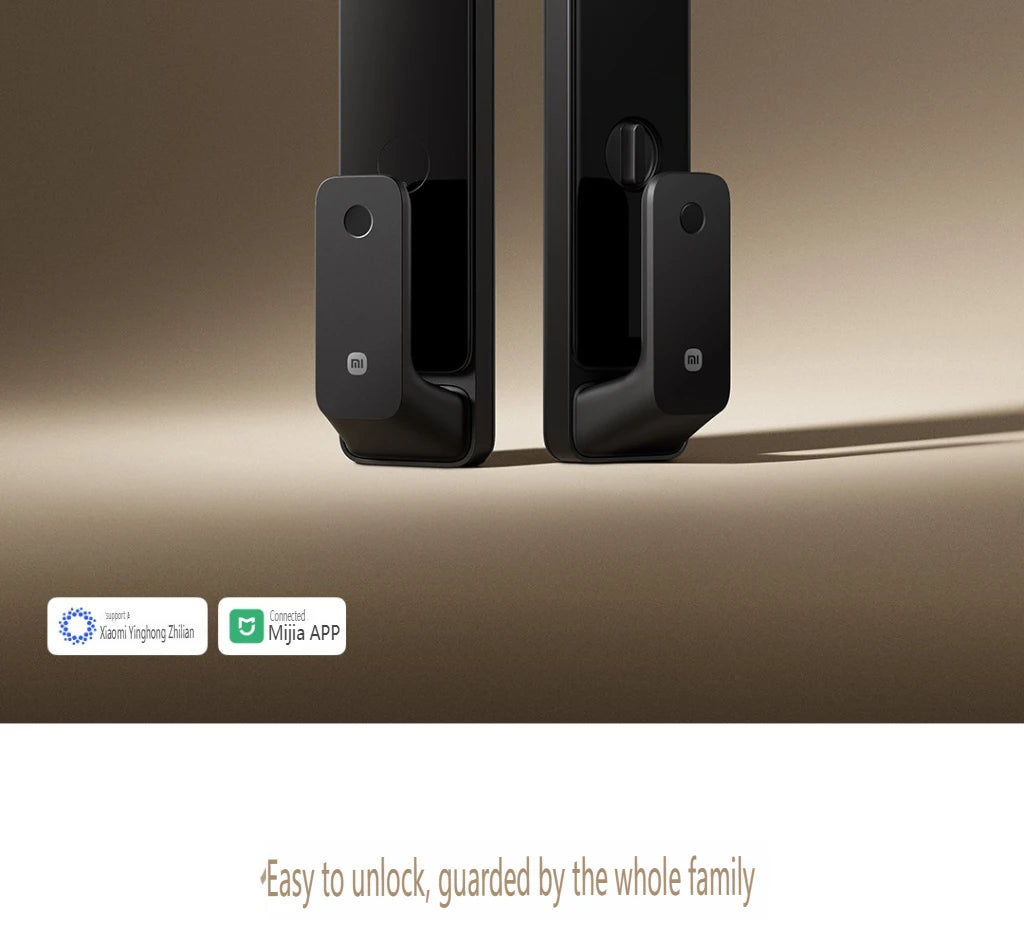 2025 Xiaomi Smart Door Lock 2 Cat Eye Visual Screen Fingerprint Bluetooth NFC Unlock For MiHome Push-pull Lock With Camera