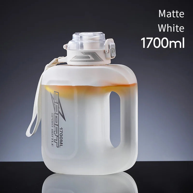 GIANXI Kettle 1.7L Large Capacity Portable Sports Kettles Outdoor Sealed Leak Proof Double Drink Sports Water Cup