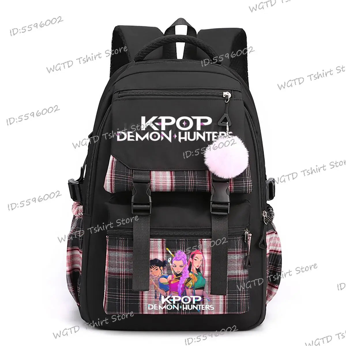 2025 Movie Print Children School Backpack KPop Demon Hunters Multi-function Knapsack Bag Students Girls New Fashion Schoolbag