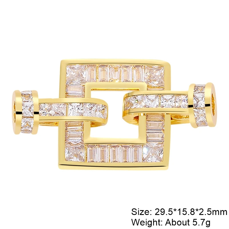 Juya 18K Real Gold Plated Accessories DIY Needlework Beads Pearls Jewelry Making Fastener Closures Lobster Lock Clasps Supplies