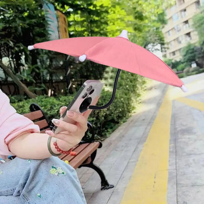 Magnetic Phone Umbrella For Iphone 15/14/13/12 Pro/Pro Max Anti-glare Sun Shade Cover 360° Rotation Mini Umbrella
