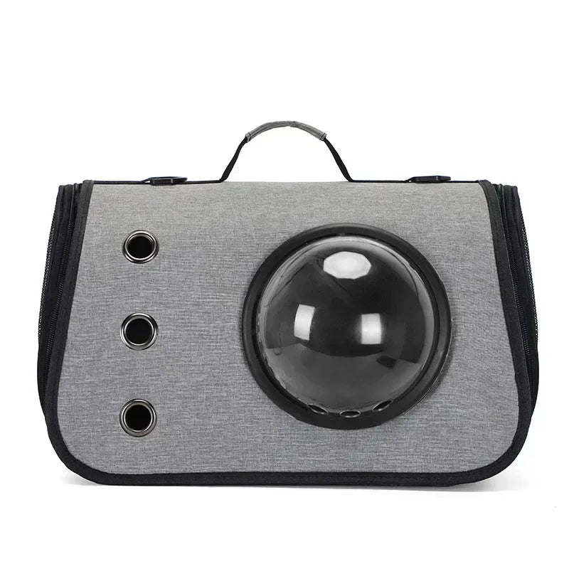 Portable Cat Bag Foldable Hand-held Space Capsule Shoulder Bags Pet Crossbody Bag Mesh Breathable Outing Kitten and Dog Supplies