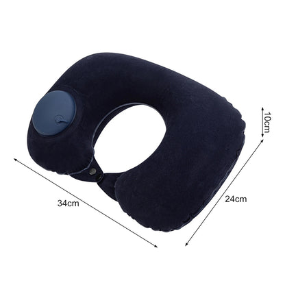 U-shaped Neck Pillow Inflatable Fatigue Relief Travel Pillow Flight Headrest Sleep U-shaped Cushion for Plane