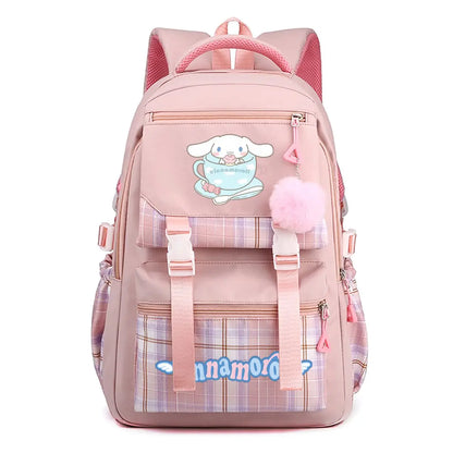 Cute Cinnamoroll Print School Backpack Women Girls Travel Backpack Children Teeneger Students Schoolbags Cinnamoroll Bags Gift