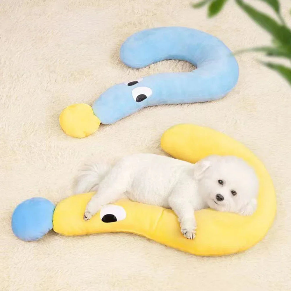Cute Pet Little Pillow U-Shaped Neck Protector Deep Sleep for Puppy Kitten Pillow Dog Cat Headrest Sleeping Pillow Pet Supplies