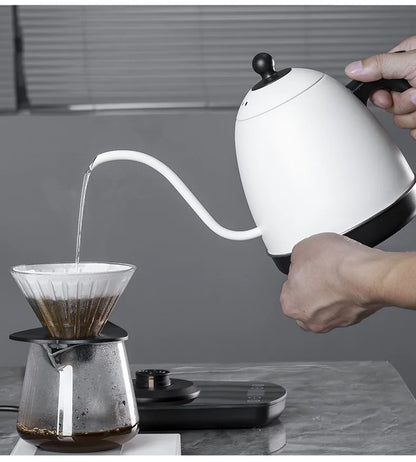 800ml Hand Brew Coffee Pot Intelligent Constant Temperature Electric Kettle Gooseneck Fine-mouth Stainless Steel Teapot Kettles