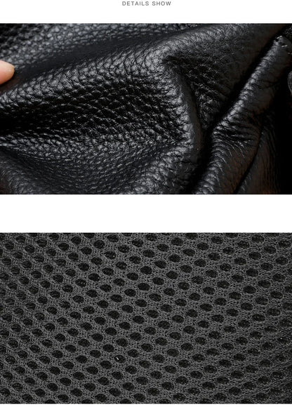 100% Genuine Leather Men Chest Bag Male Shoulder Bag Messenger Bag Casual Crossbody Bag Fashion Men's Purity Handbag