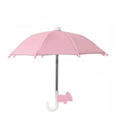 Small and Mini Umbrella Multi-color Mobile Phone Sunshade Umbrella with Suction Cup Phone Stands Outdoor Cover Sun Shield Mount