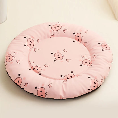 Cozy Pet Bed for Dogs & Cats Washable Round/Square House Cuddle Pad, Small Medium Large Mat for Puppy Kitten