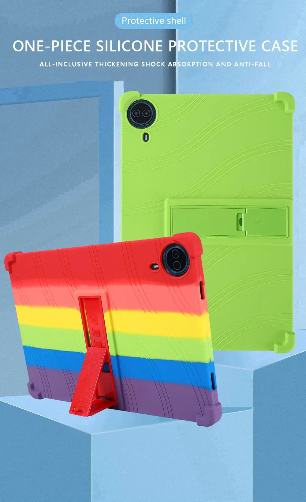 For 2025 New 14 Inch Big Screen Tablet  Case Protective cover Soft Silicone  Shockproof Adjustable Stand sleeve Shell