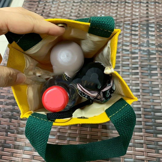 1Pc Handheld Water Bottle Holder Portable  Universal Canvas Insulated Cup Cover Cup Bag Carrying Umbrella Bag
