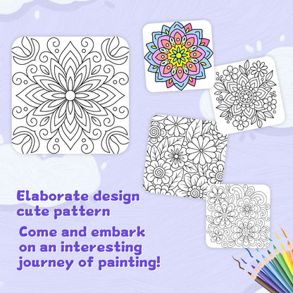 MANDALAS COLORING BOOK Coloring Book Flowers For Adults And Teens Featuring 12 Page  for DIY Graffiti Painting Drawing books