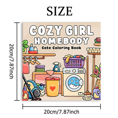 COZY GIRL Bold-easy Patterns Coloring Book for Adults Cute Drawing Book Perfect Gift for Party and Birthday