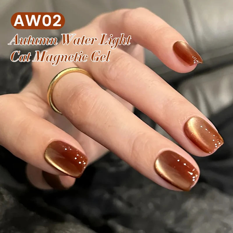 BORN PRETTY 10ml Water Light Cat Magnetic Gel for Autumn Winter Naills Semi Permanent Soak Off UV Gel Manicure Nail Art Varnish