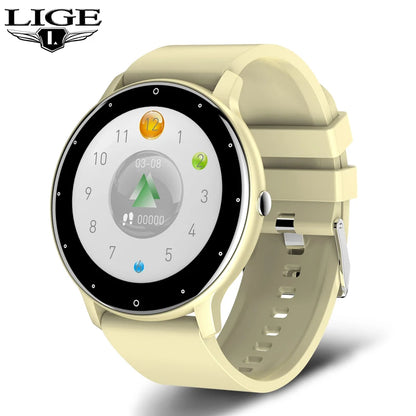 LIGE New Smart Watch Men Riding Sports Fitness Health Monitor Watch  IP67 Waterproof Bluetooth Call For Android ios Smartwatch