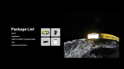 NITECORE NU27 Rechargeable Headlamp 600Lumens Dual-Core MCT UHE LEDS Ultra Lightweight Waterproof Runing Headlight
