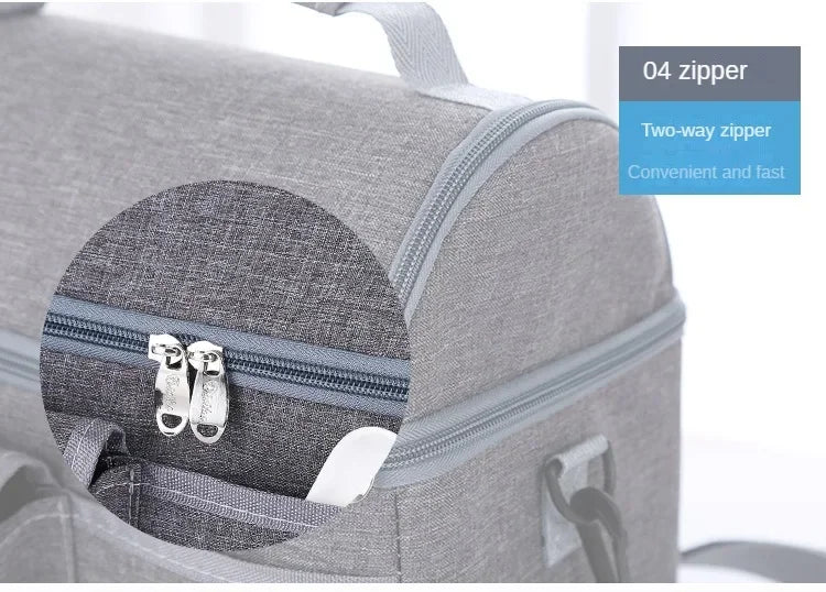 Lunch Bag Reusable Insulated Thermal Bag Women Men Multifunctional 8L Cooler and Warm Keeping Lunch Box Leakproof Waterproof