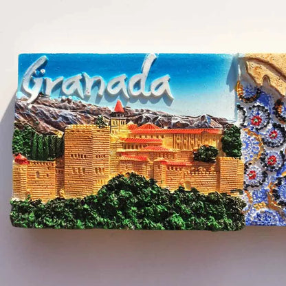 Europe Spain 3D Refrigerator Magnet Tourist Souvenirs Stickers,Home & Kitchen Decoration Fridge Magnet Message Sticker