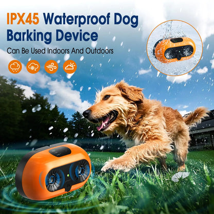 Anti Barking Devices, Auto Bark Deterrent Devices with 3 Modes, Rechargeable Dog Barking Silencer Sonic Barking Deterrent Indoor