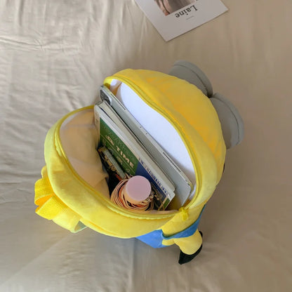 New Cartoon Anime  Backpack Minions Doll Large Size School Bag Large Capacity Student Cartoon Backpack
