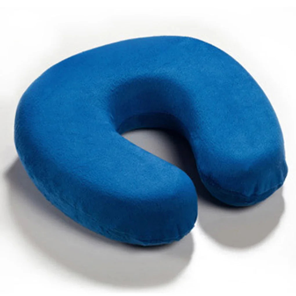 Memory Foam Neck Pillow Resting Head Neck U Shape Soft Travel Pillow For Office Train Rest Airplane 15 Colors Neck Pillows