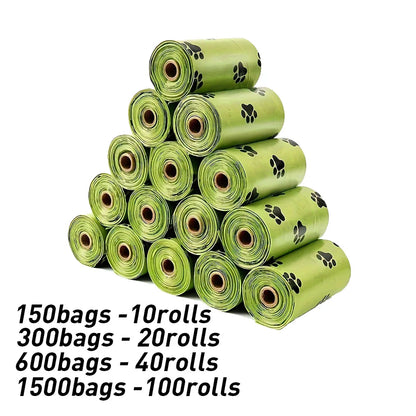 Dog Poop Bags Biodegradable Leak Proof Pet Waste Bags for Dog Walking Outdoor Cleaning Cat Litter Bag Dispenser Bulk Pack