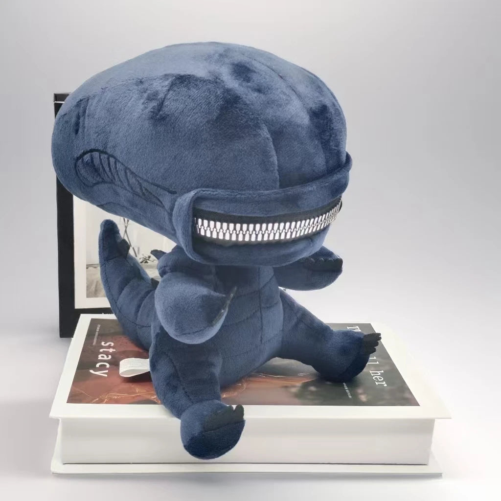 Alien Xenomorph Shaped Zipper Mouth Plush Soft Stuffed Animal Plush Cool Plush ToyGreat Gifts for Boys and Girls Room Decoration