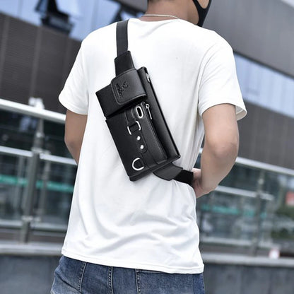 WEIXIER Brand Unisex Single-Shoulder Multi-Function Sports Running Large-Capacity Waist Men's Chest Bag Casual Messenger Wallet