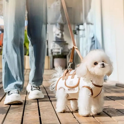 Multifunctional Double Shoulder Dog Carrier Backpack Breathable Adjustable Pet Strap Artifact Washable Dog Outing Bag For Pet