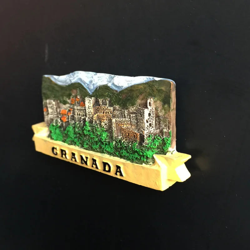 Europe Spain 3D Refrigerator Magnet Tourist Souvenirs Stickers,Home & Kitchen Decoration Fridge Magnet Message Sticker