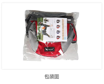 Portable dog backpack, snack bag, dog training bag, storage bag, backpack, travel bag, reflective tape backpack and back pocket