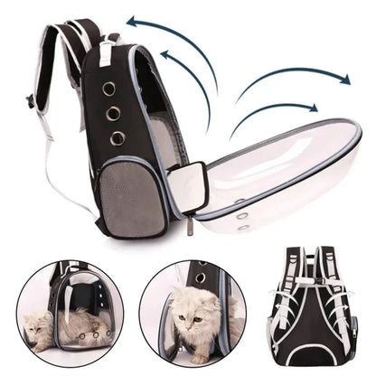Cat Bag Breathable Clear Space Capsule Cat Backpack for Cat Portable Outdoor Travel Pet Shoulder Bag Pet Outgoing Backpack