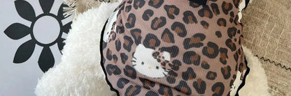 Spring Summer 2025 New Pet Clothes Spice Girls Wind Suspenders Leopard-Print Kitty Ice Silk And Cool Fabrics Cats Dogs Wear Them