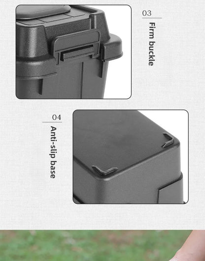 ISE MOUNT Outdoor Tissue Case Desktop Napkin Paper Storage Box Portable 1.1L Camping Picnic Seasoning Bottle Organizer Sundries