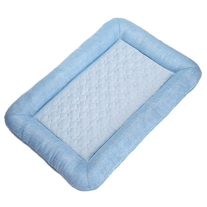 Pet Cooling Mat for Dogs Cat Breathable Sleeping Mat Pet Cushion Washable Self-Cooling Dog Pad for Small Medium Pets