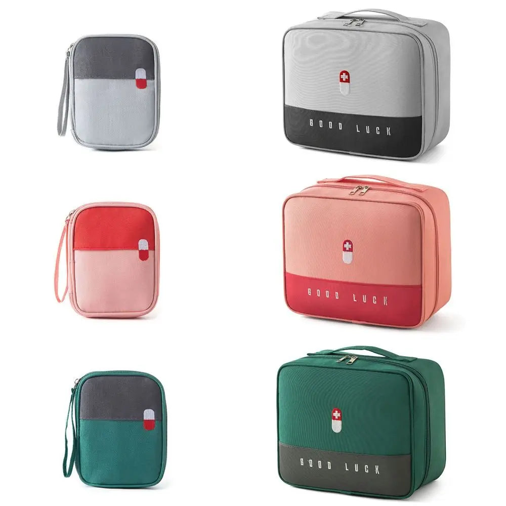 Outdoors Large-Capacity Travel Portable Medicine Case Emergency Survival Box Medicine Container Cosmetic Organizer