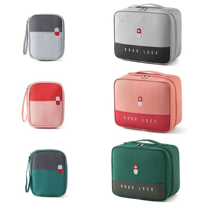 Outdoors Large-Capacity Travel Portable Medicine Case Emergency Survival Box Medicine Container Cosmetic Organizer