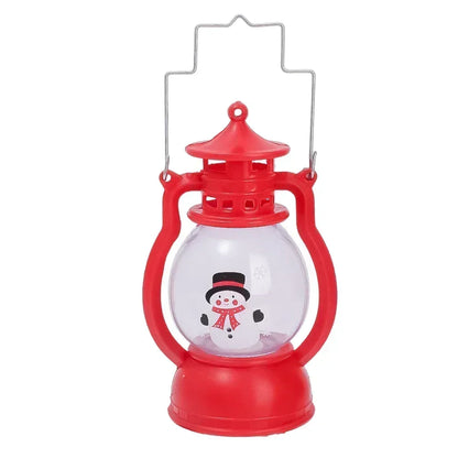 Christmas Night Light with Battery Santa Claus Christmas Tree Portable Lantern LED White Red Lamps Home Xmas Decoration Supplies
