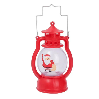 Christmas Night Light with Battery Santa Claus Christmas Tree Portable Lantern LED White Red Lamps Home Xmas Decoration Supplies