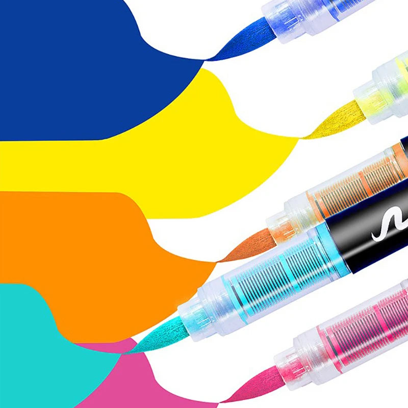 One direct liquid acrylic marker paint brush pen painting stone ceramic glass wood canvas making drawing graffiti coloring pen