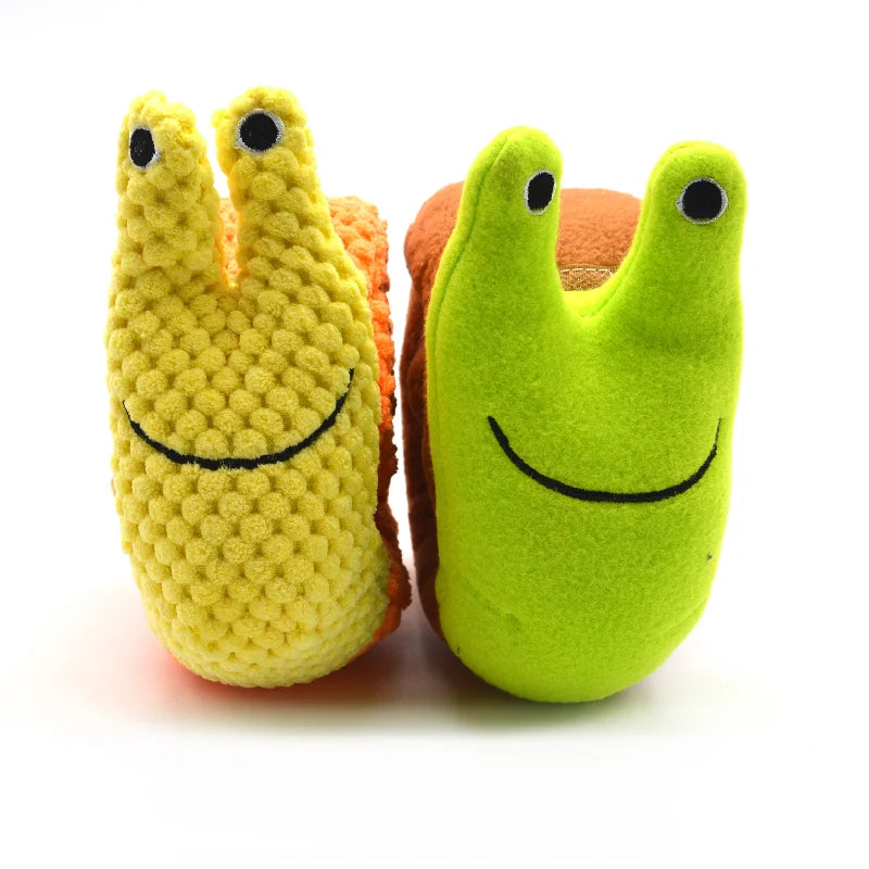 Snail Pet Plush Toy Dog Puzzle Feeder Toys Interactive Sniffing Dogs Toy For Grinding Teeth Food Olfactory Training Pet Supplies